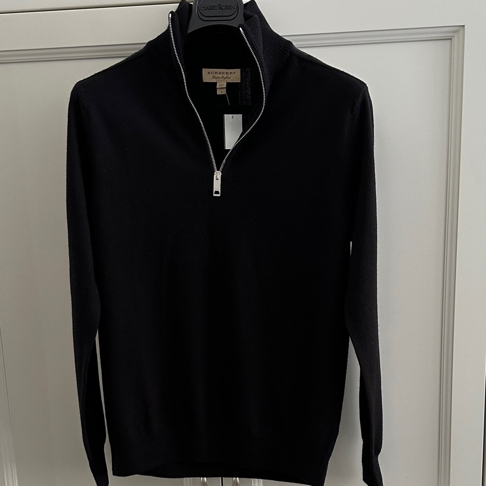 Burberry Black Wool Sweater